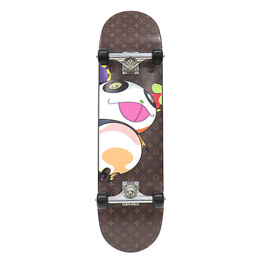 ルイヴィトン LOUIS VUITTON LV × TM スーパーフラット キャラクターズ スケートボード GI1320 モノグラムパンダ ウッド メープル材 小物 シルバー金具 村上隆