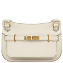 エルメス HERMES ジプシエール ミニ べトン エバーカラー ショルダーバッグ ゴールド金具 白