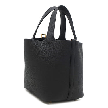 エルメス HERMES ピコタンロック 18 PM ブラック トリヨンクレマンス ハンドバッグ ゴールド金具 新品 未使用 黒 2026年製