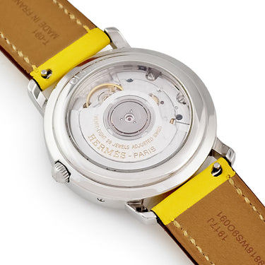 腕時計 エルメス HERMES クリッパー GMT パワーリザーブ CL5.710 自動巻き メンズ ドゥブルトゥール ホワイト アラビア デイト