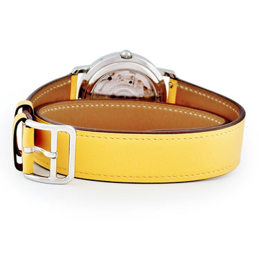 腕時計 エルメス HERMES クリッパー GMT パワーリザーブ CL5.710 自動巻き メンズ ドゥブルトゥール ホワイト アラビア デイト