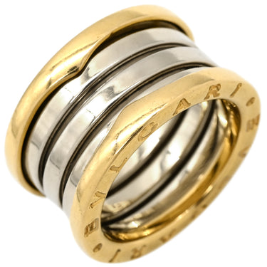 ブルガリ BVLGARI ビーゼロワン B-zero1 4バンドリング イエローゴールドXホワイトゴールド K18YG K18WG #51(JP11) リング 指輪 750 18金 YG WG コンビ 銀座限定 10号