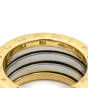 ブルガリ BVLGARI ビーゼロワン B-zero1 4バンドリング イエローゴールドXホワイトゴールド K18YG K18WG #51(JP11) リング 指輪 750 18金 YG WG コンビ 銀座限定 10号