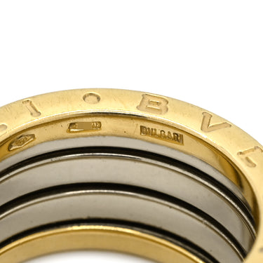ブルガリ BVLGARI ビーゼロワン B-zero1 4バンドリング イエローゴールドXホワイトゴールド K18YG K18WG #51(JP11) リング 指輪 750 18金 YG WG コンビ 銀座限定 10号