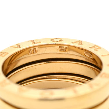 ブルガリ BVLGARI ビーゼロワン B-zero1 3バンド イエローゴールド K18YG #49(JP9) リング 指輪 Au750 18K 18金 8号