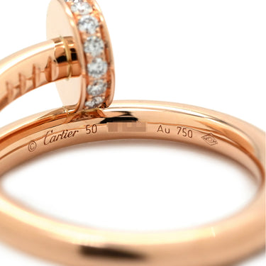 カルティエ Cartier ジュストアンクル ダイヤ B4094800 ピンクゴールド K18PG ダイヤモンド #50(JP10) リング 指輪 750 18K PG クラシックモデル 10号