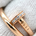 カルティエ Cartier ジュストアンクル ダイヤ B4094800 ピンクゴールド K18PG ダイヤモンド #50(JP10) リング 指輪 750 18K PG クラシックモデル 10号