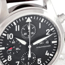 腕時計 IWC IWC パイロットウォッチ クロノグラフ IW371701 自動巻き メンズ ブラック デイデイト スモールセコンド