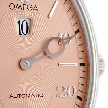 腕時計 オメガ OMEGA デ ヴィル プレステージ ジャンピングアワー 4553.61 自動巻き メンズ レディース トノウ ピンク カッパー