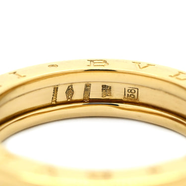 ブルガリ BVLGARI ビーゼロワン B-zero1 リング XS イエローゴールド K18YG #58(JP18) リング 指輪 Au750 18K 18金 1バンド 17.5号