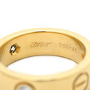 カルティエ Cartier ラブリング ハーフダイヤ B4032400 イエローゴールド K18YG ダイヤモンド #49(JP9) リング 指輪 クラシックモデル LOVE Ring 750 18K 3粒 3石 9号