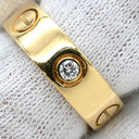 カルティエ Cartier ラブリング ハーフダイヤ B4032400 イエローゴールド K18YG ダイヤモンド #49(JP9) リング 指輪 クラシックモデル LOVE Ring 750 18K 3粒 3石 9号