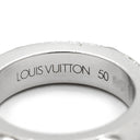 ルイヴィトン LOUIS VUITTON プティット バーグ クルー 1P ダイヤ ホワイトゴールド K18WG ダイヤモンド リング 指輪 10号