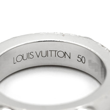 ルイヴィトン LOUIS VUITTON プティット バーグ クルー 1P ダイヤ ホワイトゴールド K18WG ダイヤモンド リング 指輪 10号