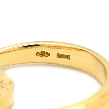 ブルガリ BVLGARI ブルガリブルガリ フリップ ブラック×イエローゴールド K18YG オニキス 珊瑚 リング 指輪 Au750 18K オニキス 珊瑚 10号