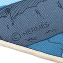 エルメス HERMES カレ70 H983855S ブルー×グリブルーテ×バニラ シルク スカーフ 【 RENDEZ VOUS GALANT/ランデヴー ギャラン】
