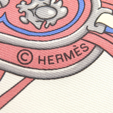 エルメス HERMES カレ70 ヴィオリンヌ ×グリペルル×イエロー シルク スカーフ 【 PALONNIERS /パロニエ】