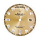 ロレックス ROLEX 純正 デイデイト 118238A用 ダイアル シャンパンゴールド ステンレススチール 純正ダイヤモンド 腕時計パーツ ダイヤインデックス 3針 文字盤 カレンダーディスク シャンパンゴールド