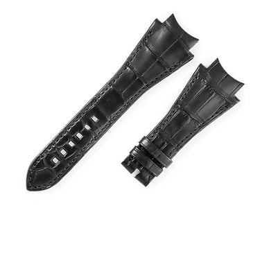 ハリーウィンストン Harry Winston 純正 オーシャン用 クロコバンド ブラック クロコダイル 腕時計パーツ 新品同様 替え スペア 交換 ベルト 28mm ブラック 黒