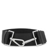 プラダ PRADA ショルダーストラップ 132cm ブラック ナイロン レザー ショルダーストラップ シルバー金具 黒