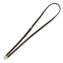 ルイヴィトン LOUIS VUITTON ブラウン レザー ショルダーストラップ ゴールド金具 幅1.2cm ダミエ用 エベヌ