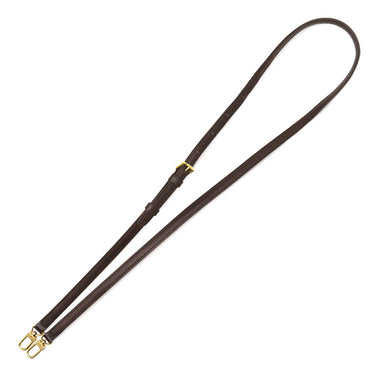 ルイヴィトン LOUIS VUITTON ブラウン レザー ショルダーストラップ ゴールド金具 幅1.2cm ダミエ用 エベヌ