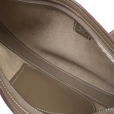 エルメス HERMES プティ アルソン エトゥープ トゴ ヴォースイフト ショルダーバッグ シルバー金具 グレージュ ハーフムーン 2024年製