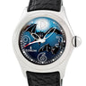 腕時計 コルム CORUM バブル バット 082.150.20 自動巻き メンズ OH済 ドーム型ガラス コウモリ デイト ブルー 青 2005年限定