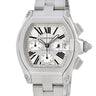 腕時計 カルティエ Cartier ロードスター クロノグラフ W62019X6 自動巻き メンズ シルバー トノウ ローマン デイト スモールセコンド