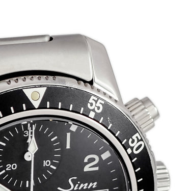 腕時計 ジン SINN 103 クロノグラフ 103.B.SA.AUTO 自動巻き メンズ ブラック アラビア デイデイト 回転ベゼル ドイツ時計