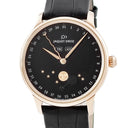 腕時計 ジャケ・ドロー Jaquet Droz エクリプス ブラックエナメル J012633202 自動巻き メンズ OH済 K18RG無垢 トリプルカレンダー
