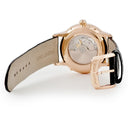 腕時計 ジャケ・ドロー Jaquet Droz エクリプス ブラックエナメル J012633202 自動巻き メンズ OH済 K18RG無垢 トリプルカレンダー
