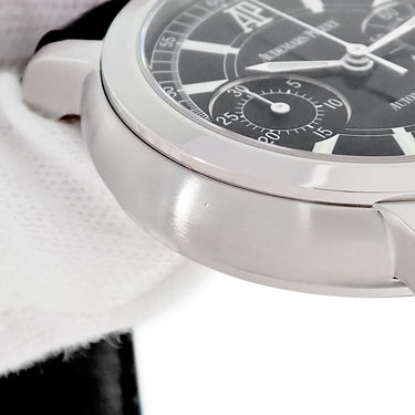 腕時計 オーデマピゲ AUDEMARS PIGUET ジュールオーデマ クロノグラフ 25859ST.O.0001CR 自動巻き メンズ OH済 ブラック スモールセコンド
