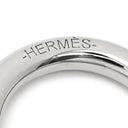 エルメス HERMES ミニ モール トレッセ キュイール ツイリー リング H603373S ゴールド×オレンジ スイフト パラジウムメッキ真鍮 スカーフリング シルバー金具 パラディエ