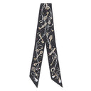 エルメス HERMES ツイリー ブラック×ベージュロゼ×マルチカラー シルク スカーフ 【LES CLES A POIS/レ クレア ポア】