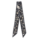 エルメス HERMES ツイリー ブラック×ベージュロゼ×マルチカラー シルク スカーフ 【LES CLES A POIS/レ クレア ポア】