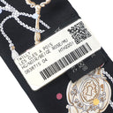 エルメス HERMES ツイリー ブラック×ベージュロゼ×マルチカラー シルク スカーフ 【LES CLES A POIS/レ クレア ポア】