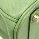 エルメス HERMES バーキン30 ヴェールクリケット ヴォーエプソン ハンドバッグ ゴールド金具 緑