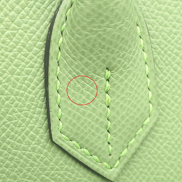エルメス HERMES バーキン30 ヴェールクリケット ヴォーエプソン ハンドバッグ ゴールド金具 緑