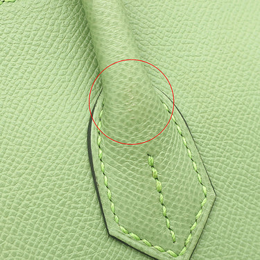 エルメス HERMES バーキン30 ヴェールクリケット ヴォーエプソン ハンドバッグ ゴールド金具 緑