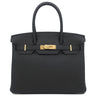 エルメス HERMES バーキン30 ブラック トゴ ハンドバッグ ゴールド金具 黒