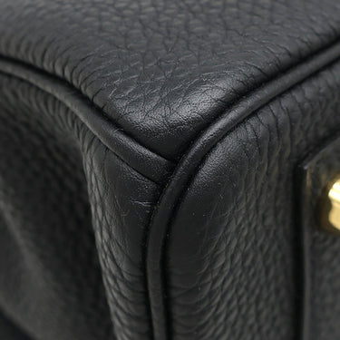 エルメス HERMES バーキン30 ブラック トゴ ハンドバッグ ゴールド金具 黒