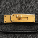 エルメス HERMES バーキン30 ブラック トゴ ハンドバッグ ゴールド金具 黒
