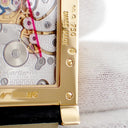 腕時計 カルティエ Cartier タンク アビス 2タイムゾーン LM W1534251 手巻き メンズ メーカーOH済 K18YG無垢 ギョーシェ 青針