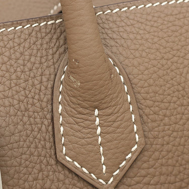 エルメス HERMES バーキン30 エトゥープ トゴ ハンドバッグ シルバー金具 グレージュ