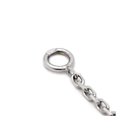 ヴァンクリーフアーペル Van Cleef & Arpels ヴィンテージ アルハンブラ VCARD34900 ブルーグレー×ホワイトゴールド K18WG カルセドニー ネックレス Au750 18K カルセドニー