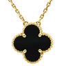 ヴァンクリーフアーペル Van Cleef & Arpels ヴィンテージ アルハンブラ ペンダント VCARA45800 ブラック×イエローゴールド K18YG オニキス ネックレス Au750 18K 黒 オニキス