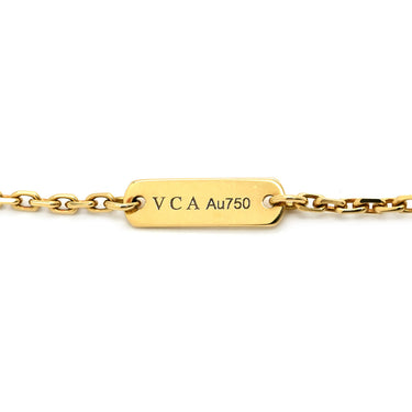 ヴァンクリーフアーペル Van Cleef & Arpels ヴィンテージ アルハンブラ ペンダント VCARA45800 ブラック×イエローゴールド K18YG オニキス ネックレス Au750 18K 黒 オニキス