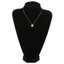 ヴァンクリーフアーペル Van Cleef & Arpels ヴィンテージ アルハンブラ VCAR05SY00 ピンクXローズゴールド K18PG ダイヤモンド セーブル ネックレス 2015年ホリデー セーブル 1Pダイヤ 18K