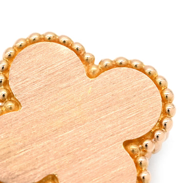 ヴァンクリーフアーペル Van Cleef & Arpels ヴィンテージ アルハンブラ VCAR05SY00 ピンクXローズゴールド K18PG ダイヤモンド セーブル ネックレス 2015年ホリデー セーブル 1Pダイヤ 18K